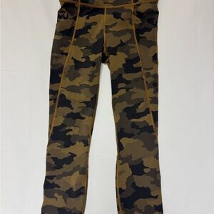 Lululemon Athletica Brown and Black Camouflage Leggings